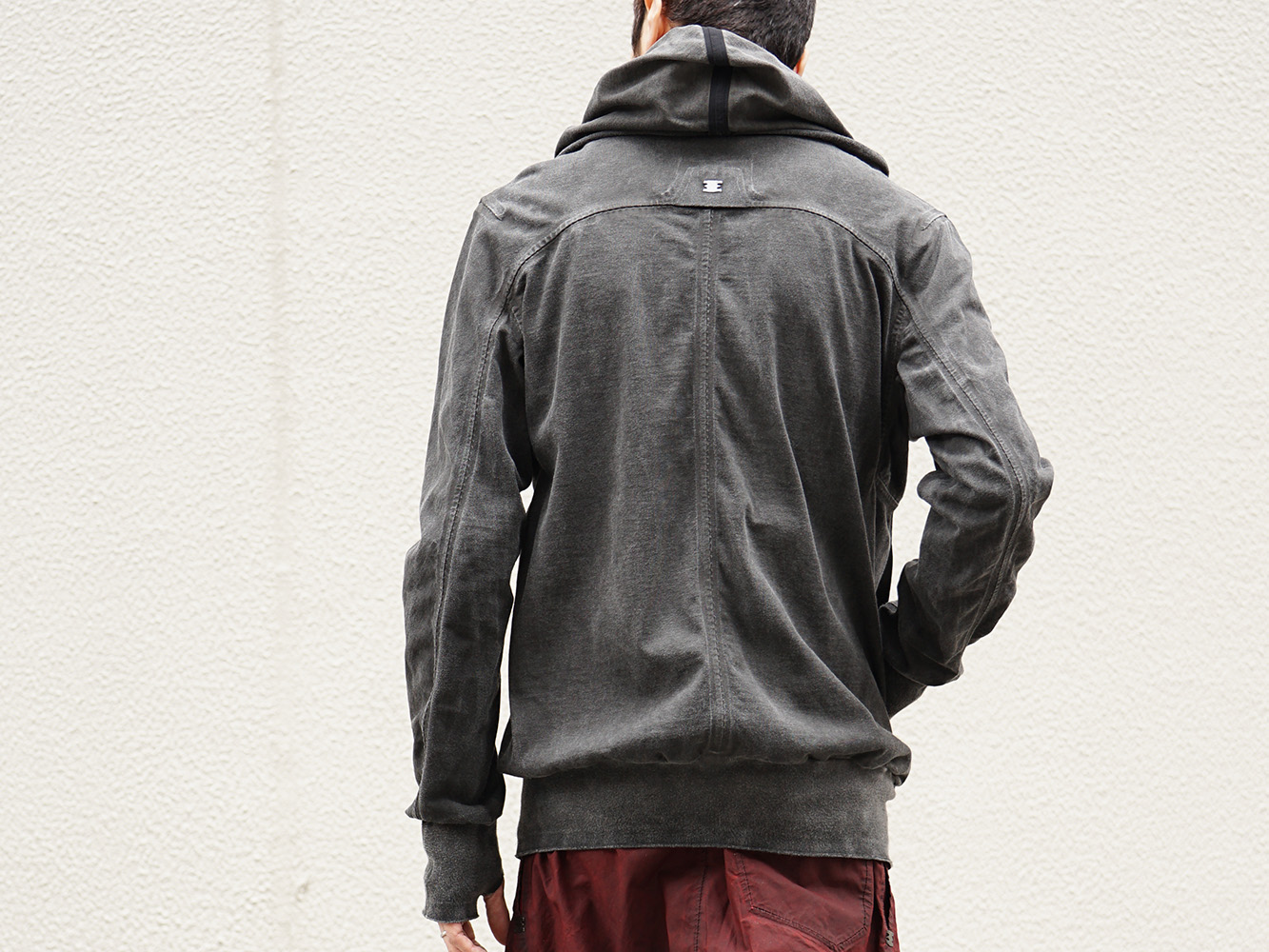 ISAAC SELLAM 19SS Silk Linen Canvas Sand Blast Finish Suit Style