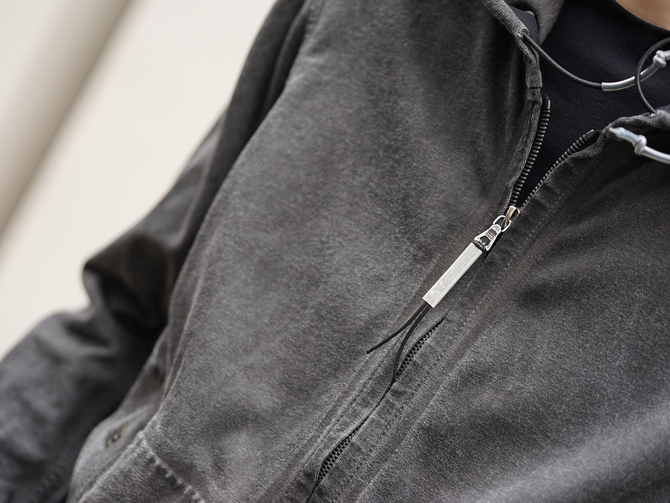 ISAAC SELLAM 19SS Silk Linen Canvas Sand Blast Finish Suit Style