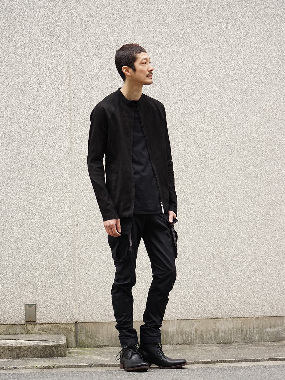 ISAAC SELLAM 19SS Stretch Leather Shirt Style