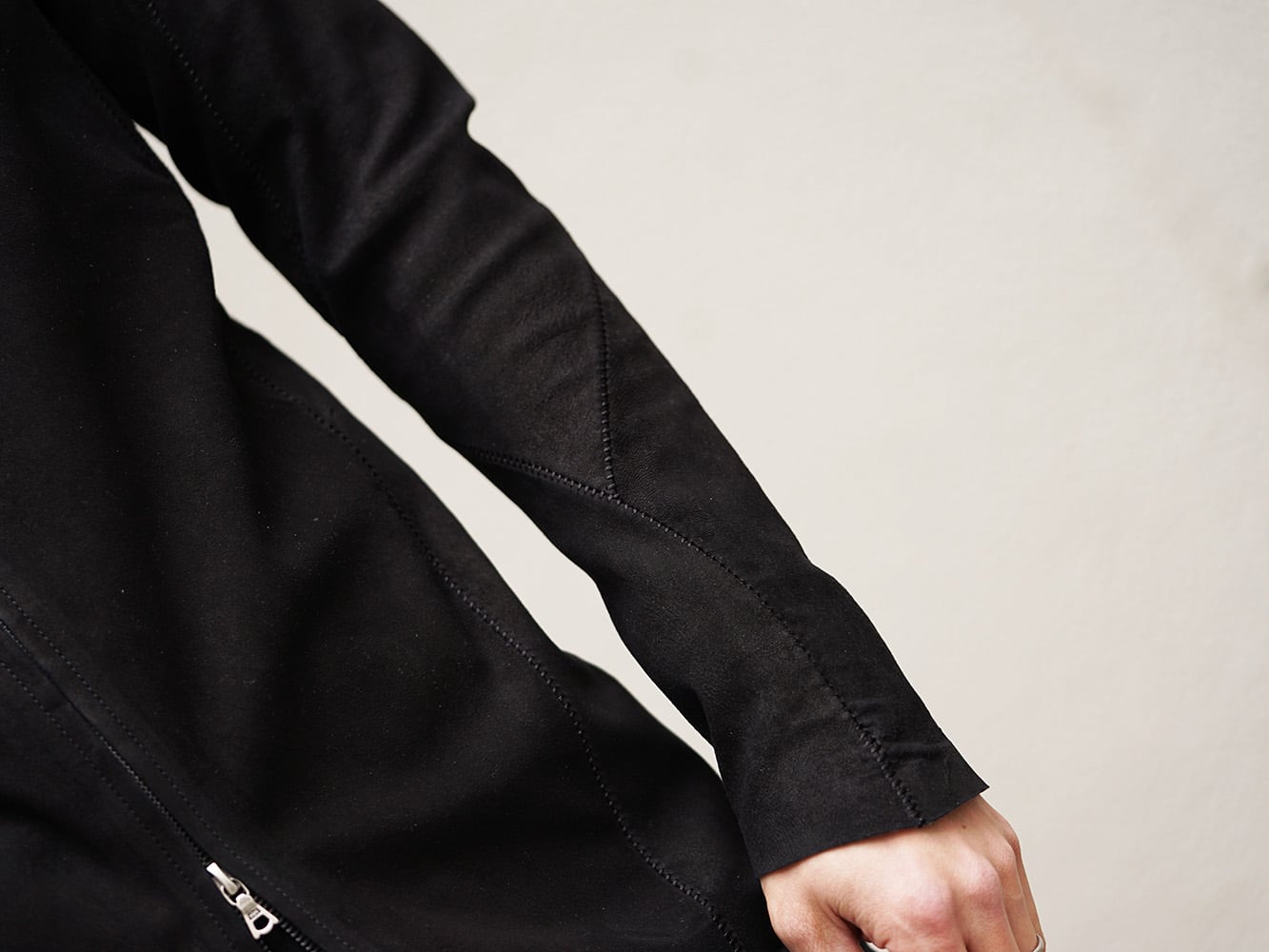 ISAAC SELLAM 19SS Stretch Leather Shirt Style