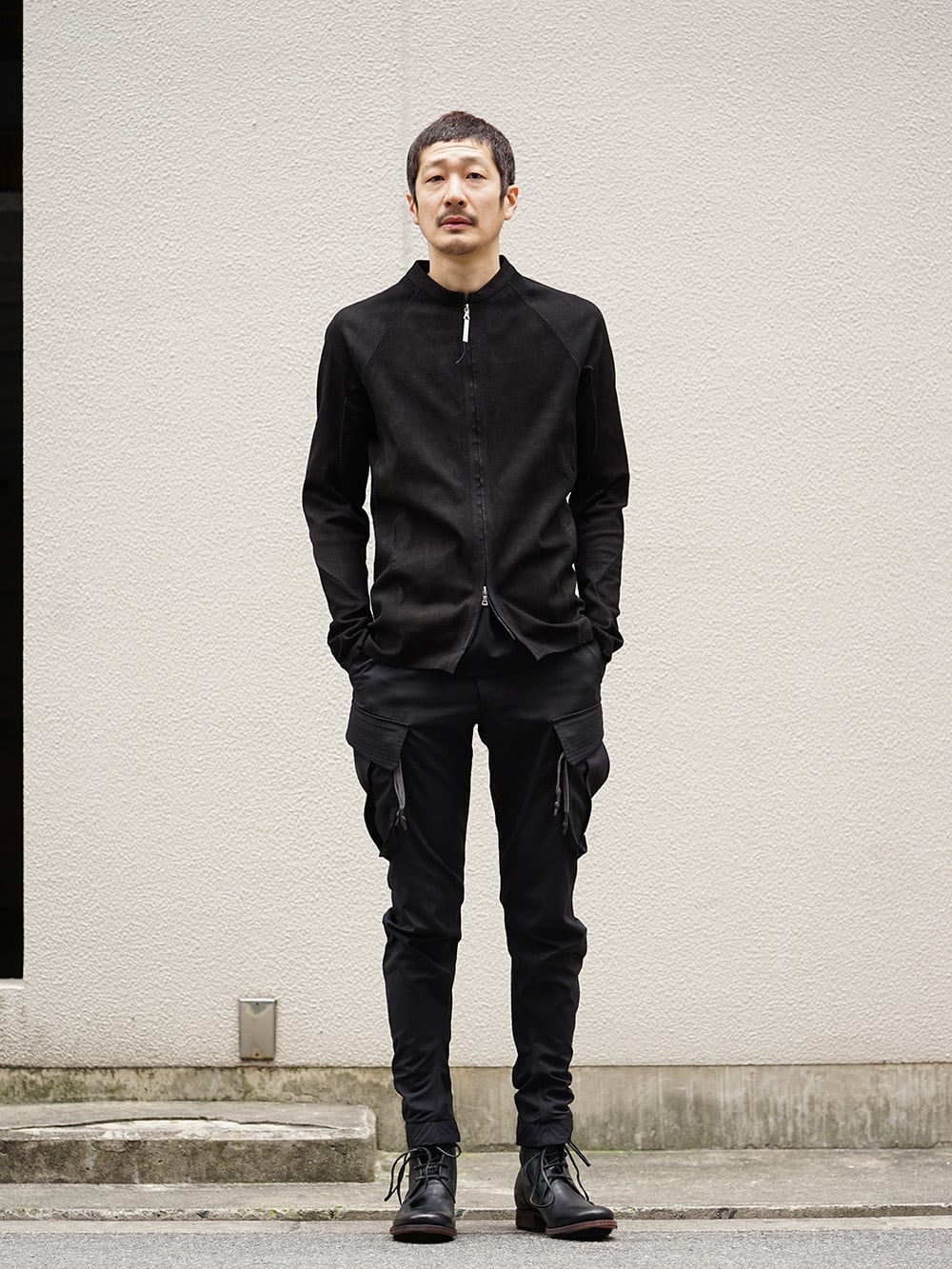 ISAAC SELLAM 19SS Stretch Leather Shirt Style