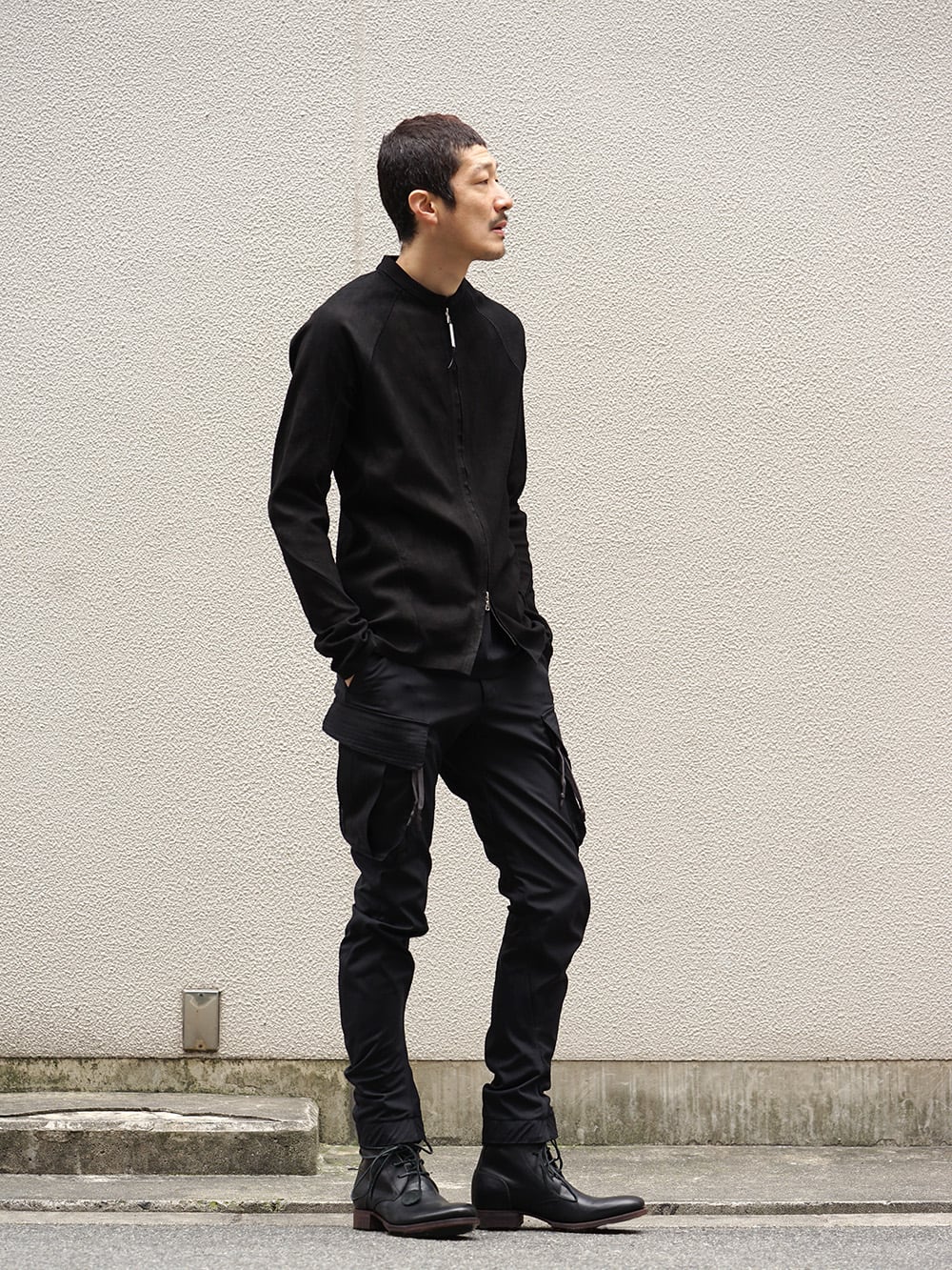 ISAAC SELLAM 19SS Stretch Leather Shirt Style