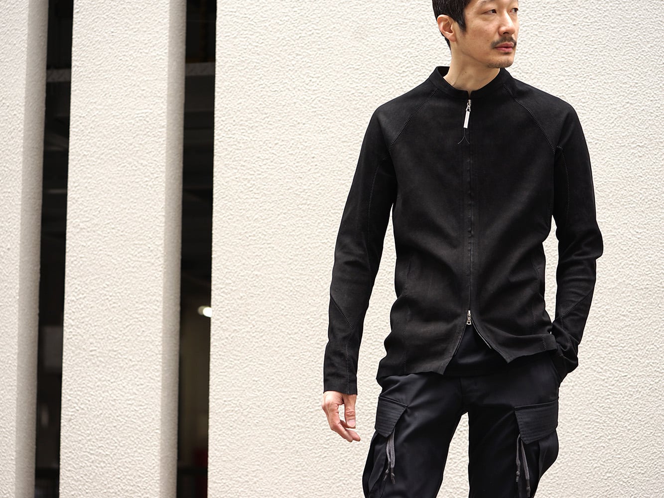 ISAAC SELLAM 19SS Stretch Leather Shirt Style