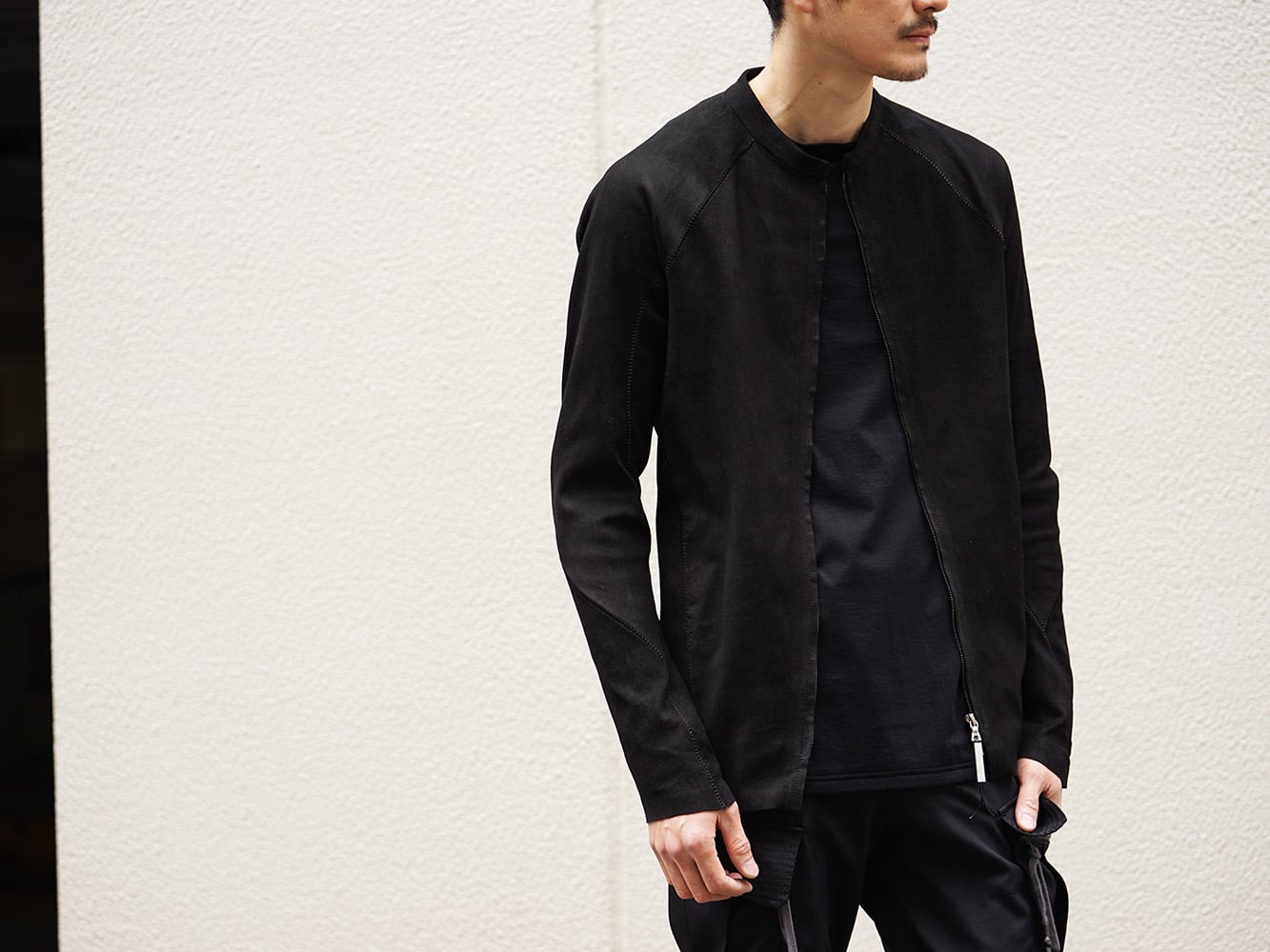 ISAAC SELLAM 19SS Stretch Leather Shirt Style