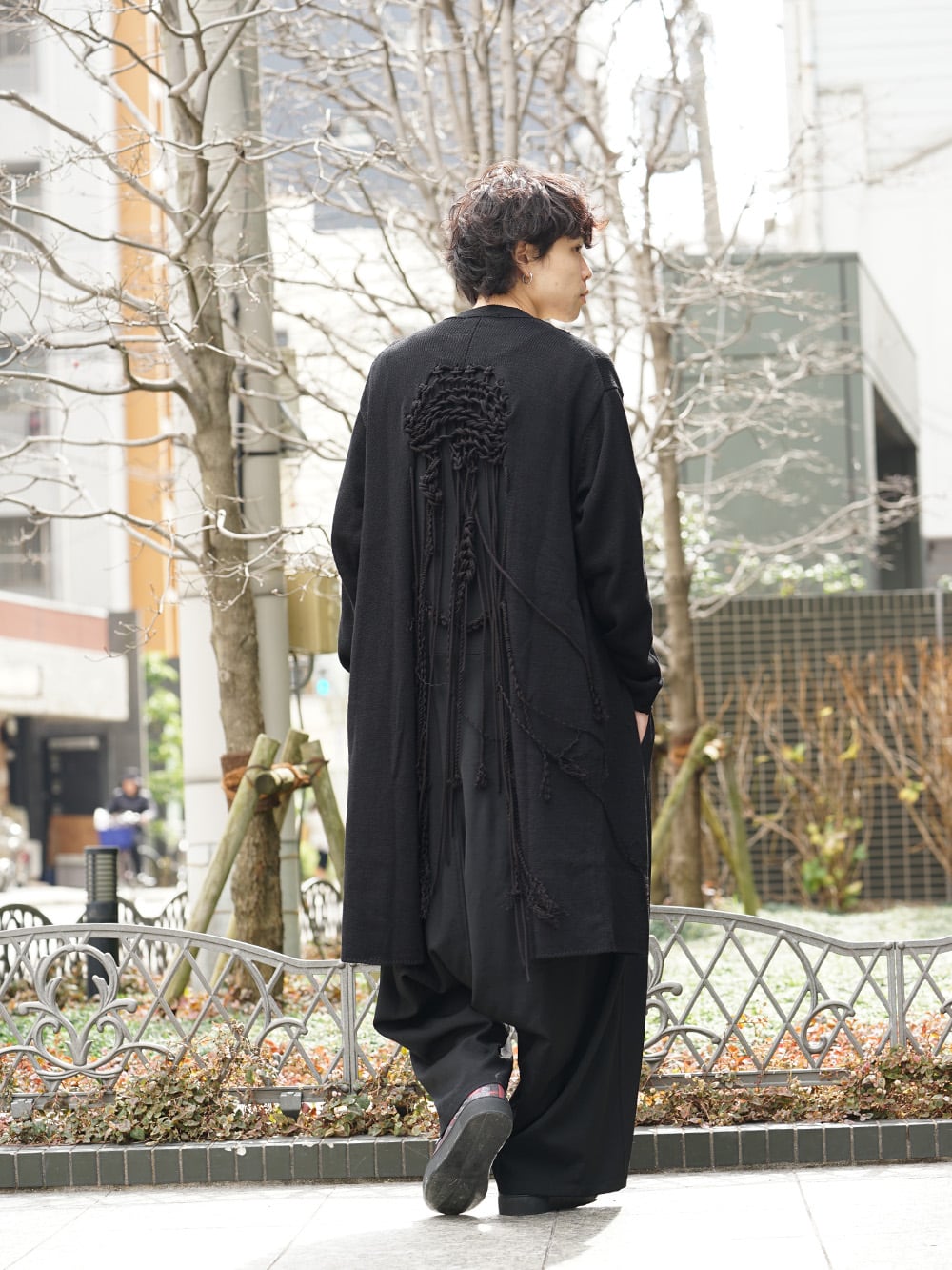 Yohji Yamamoto 19SS Macrame Cardigan Style