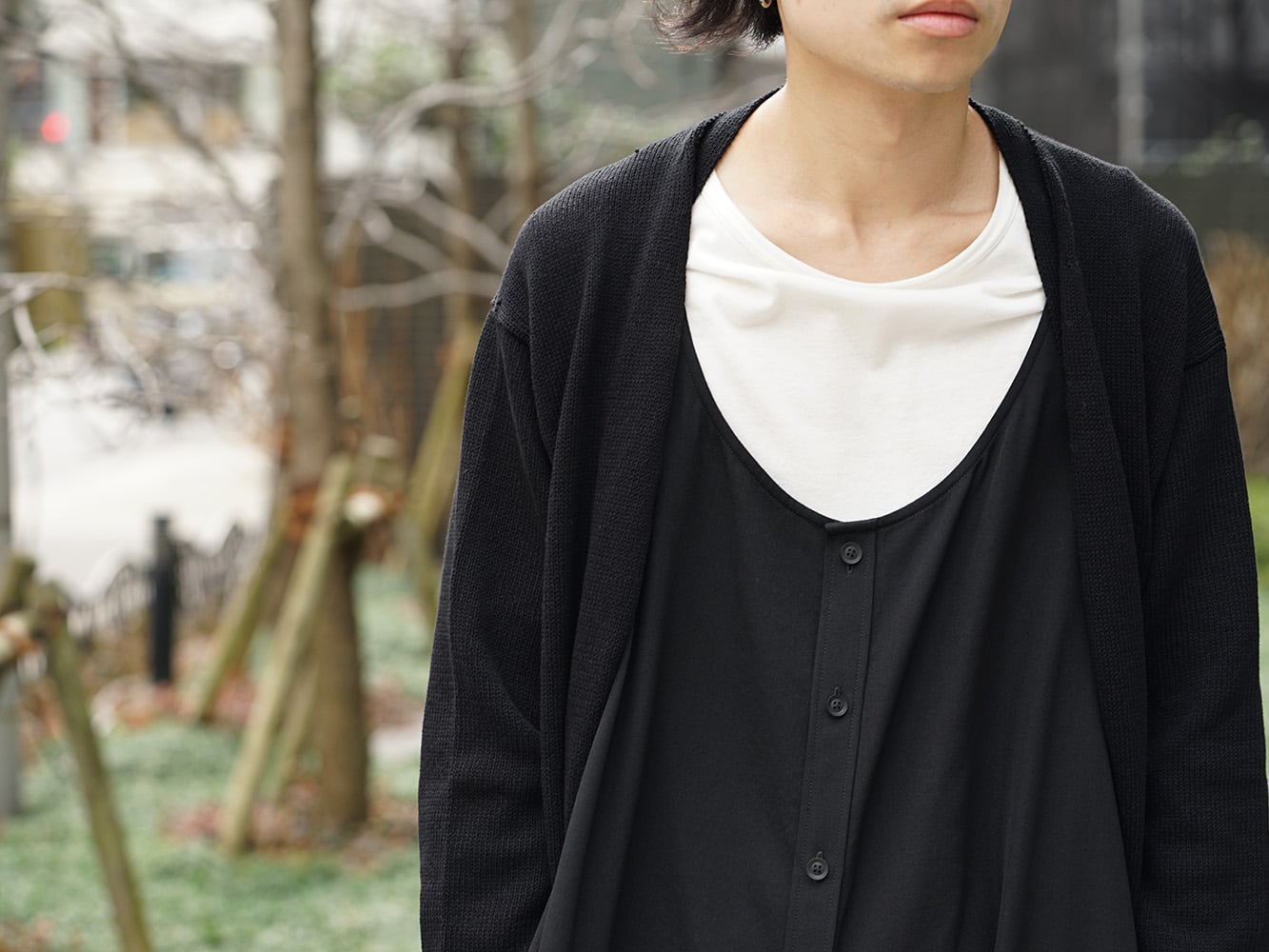 Yohji Yamamoto 19SS Macrame Cardigan Style