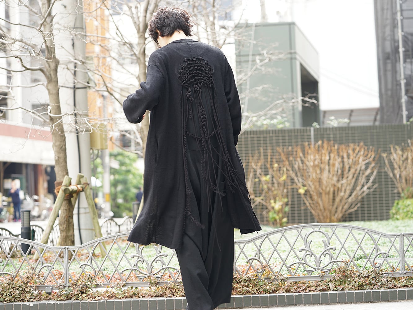 Yohji Yamamoto 19SS Macrame Cardigan Style