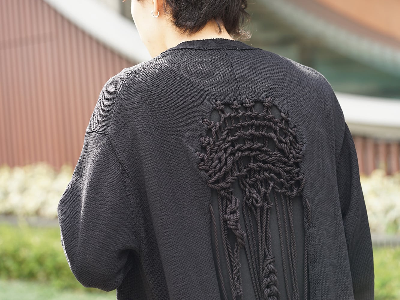 Yohji Yamamoto 19SS Macrame Cardigan Style