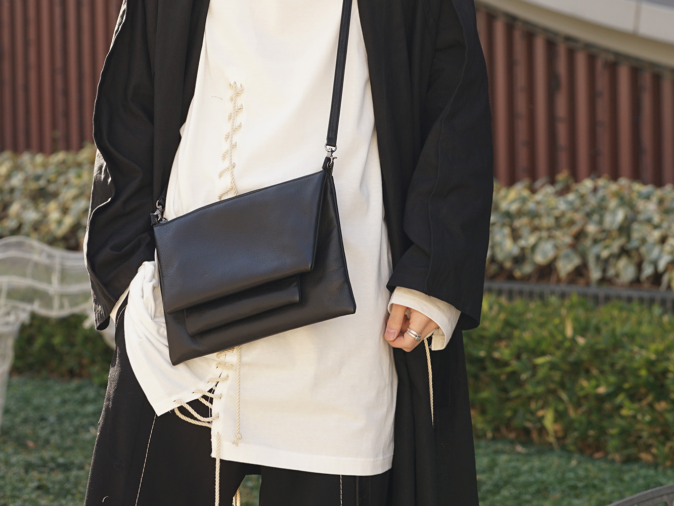 B Yohji Yamamoto 19SS Seam allowance look Cape Style