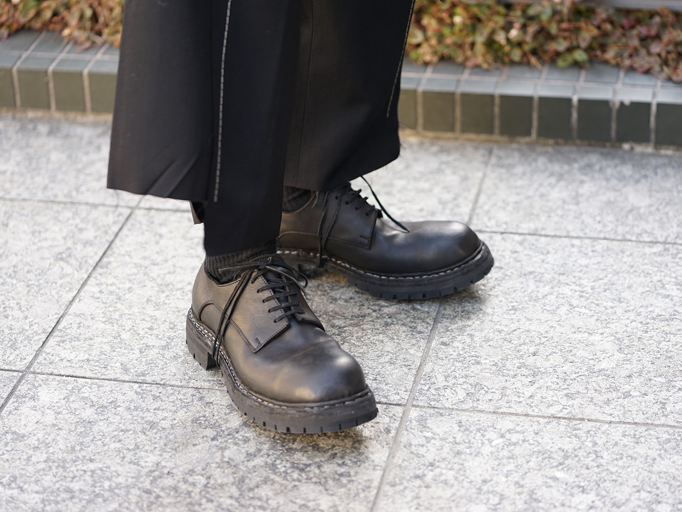 B Yohji Yamamoto 19SS Seam allowance look Cape Style