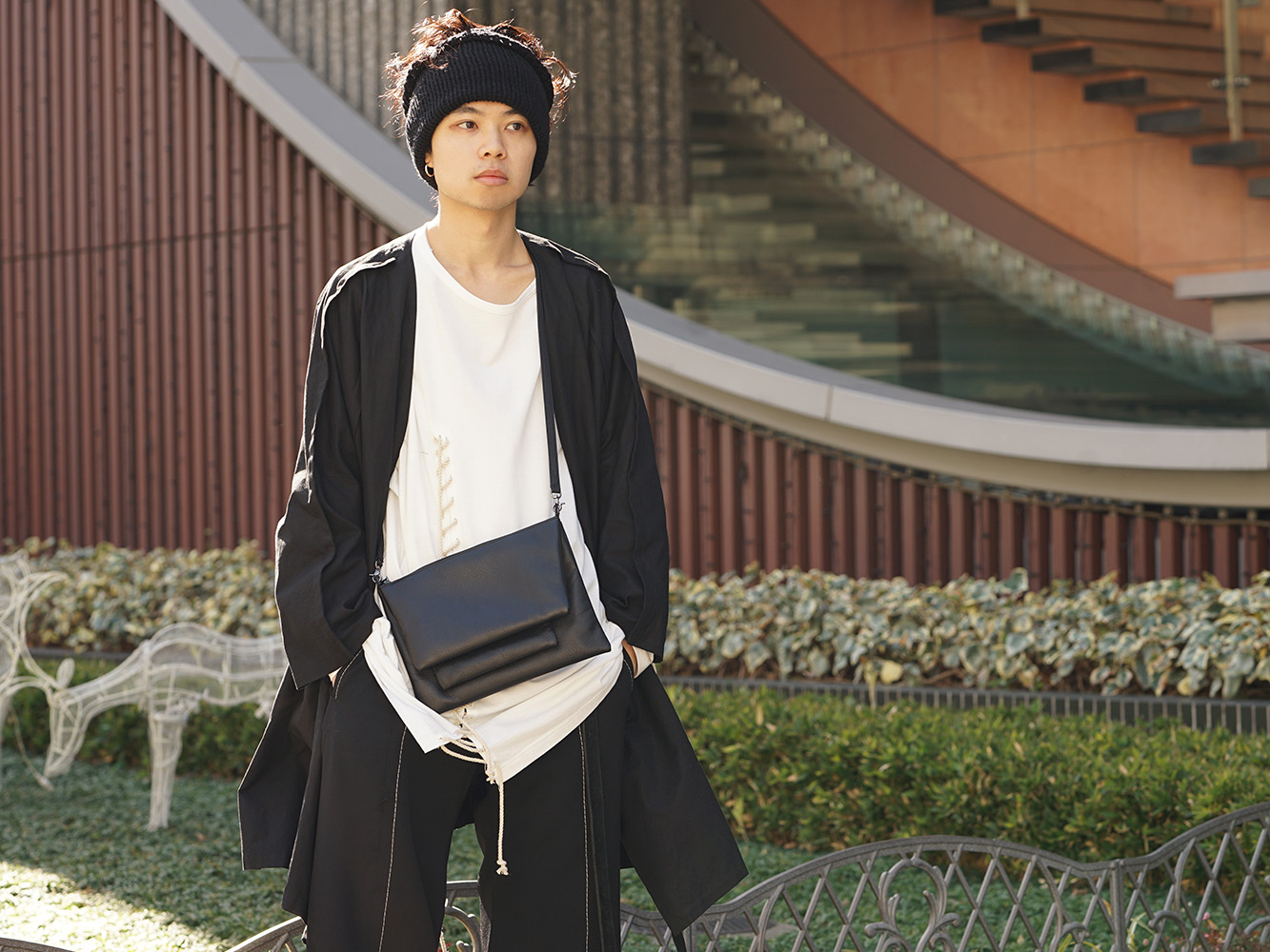 B Yohji Yamamoto 19SS Seam allowance look Cape Style