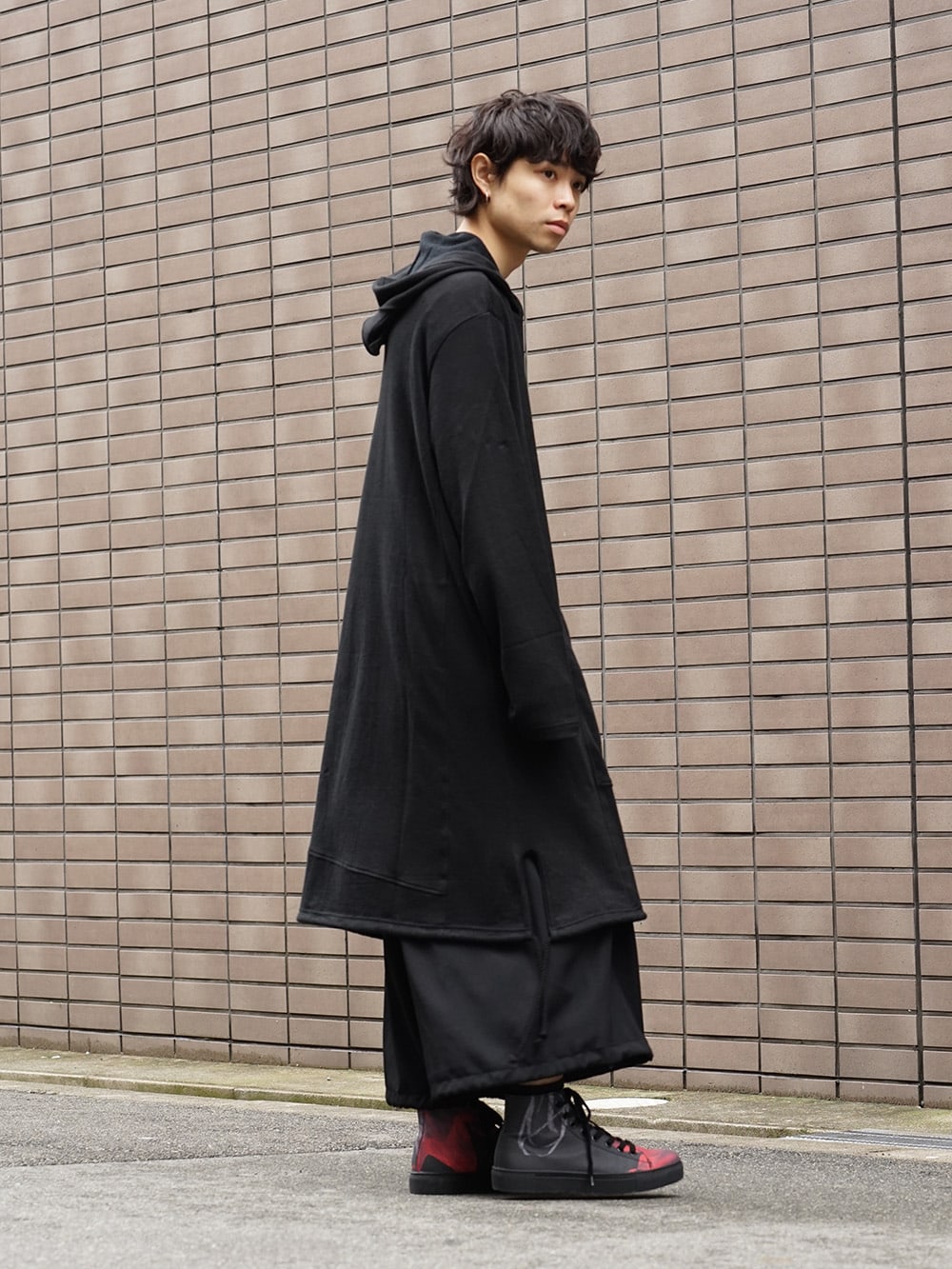 Yohji Yamamoto 19SS String Hem Hoodie Style