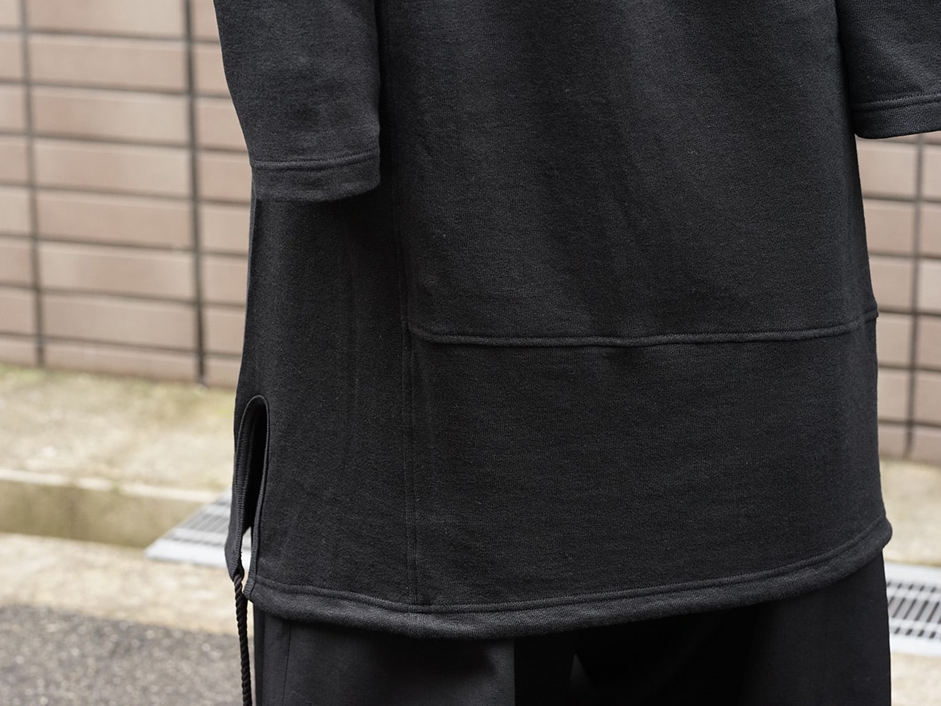 Yohji Yamamoto 19SS String Hem Hoodie Style