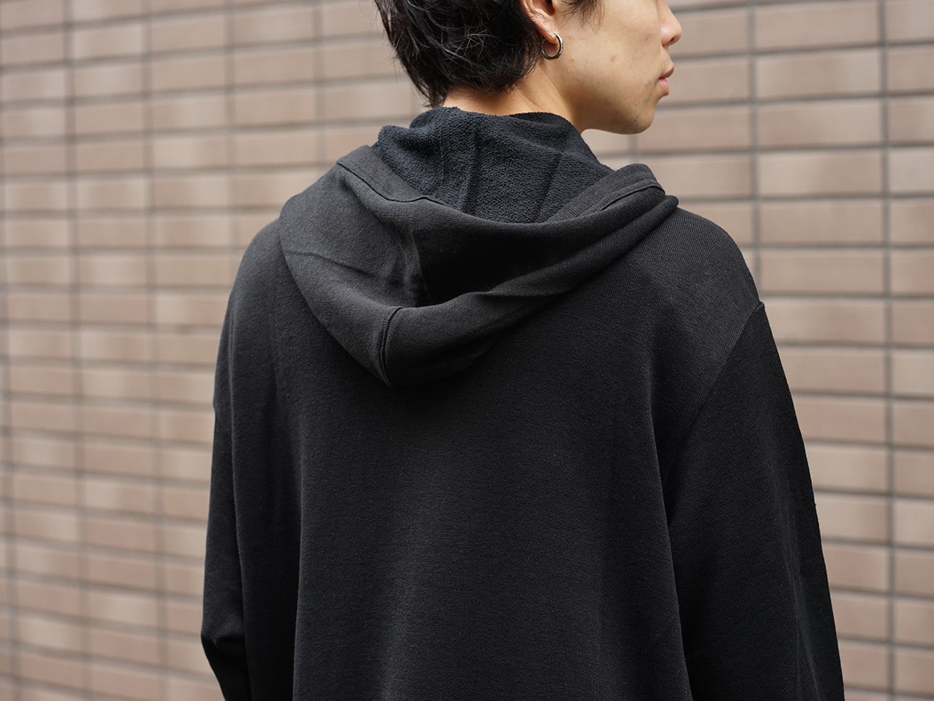 Yohji Yamamoto 19SS String Hem Hoodie Style