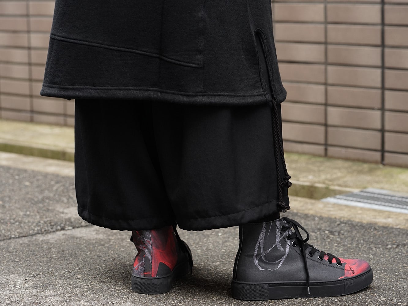 Yohji Yamamoto 19SS String Hem Hoodie Style