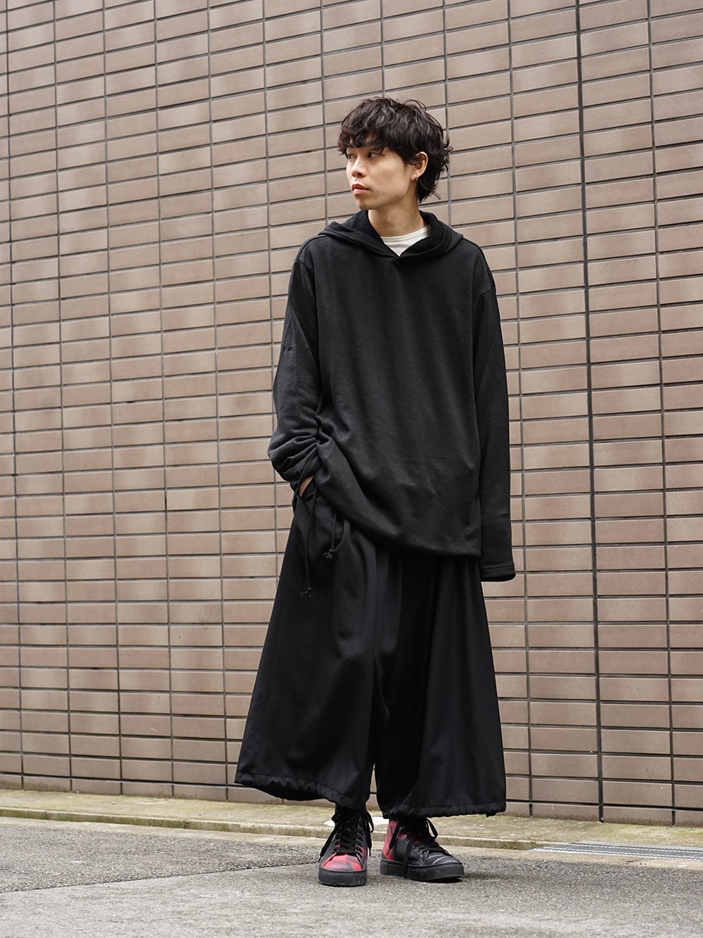 Yohji Yamamoto 19SS String Hem Hoodie Style