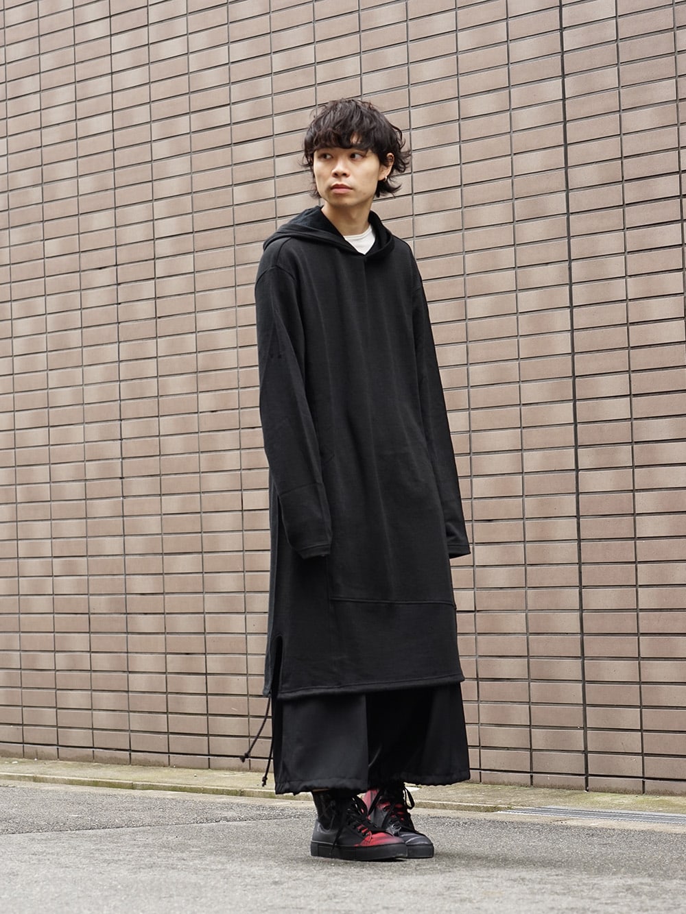 Yohji Yamamoto 19SS String Hem Hoodie Style