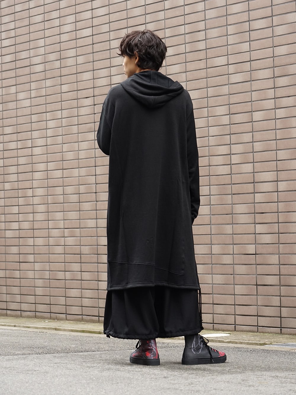 Yohji Yamamoto 19SS String Hem Hoodie Style