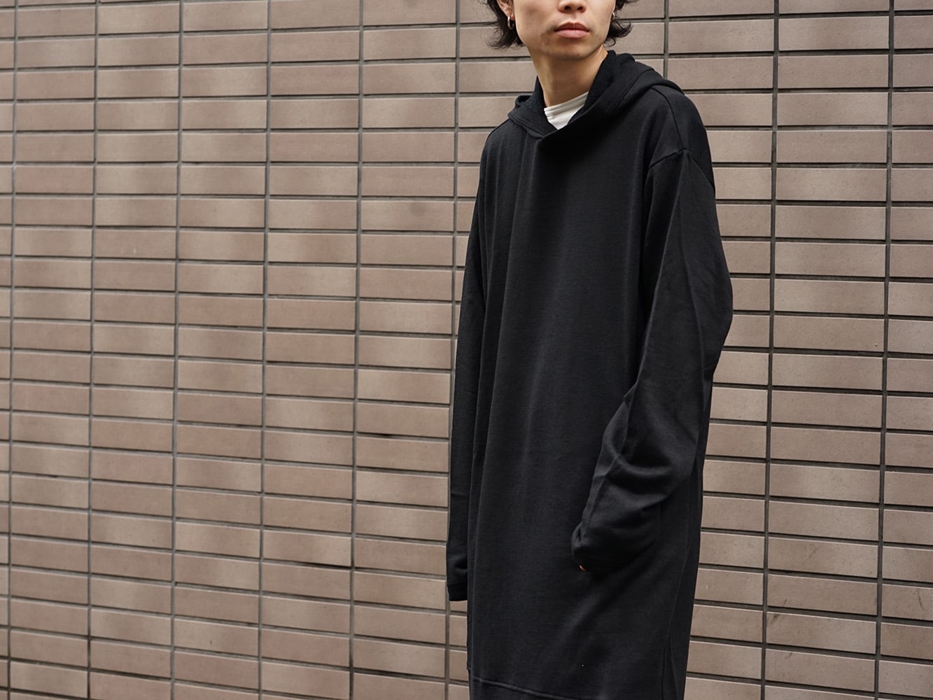 Yohji Yamamoto 19SS String Hem Hoodie Style