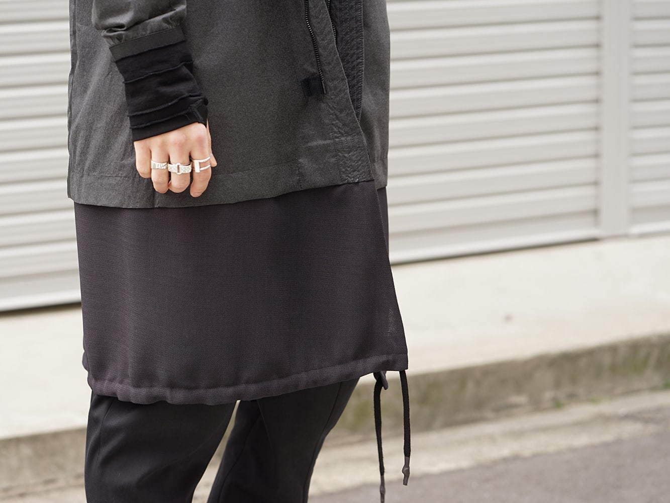 DEVOA 19SS Poplin Reflector Coat Style