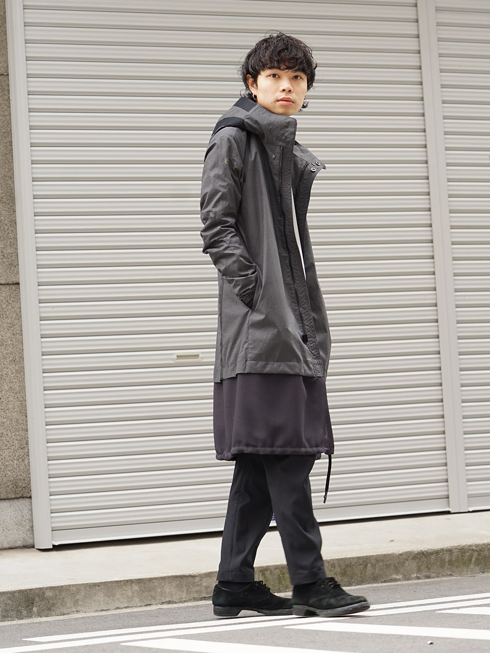 DEVOA 19SS Poplin Reflector Coat Style