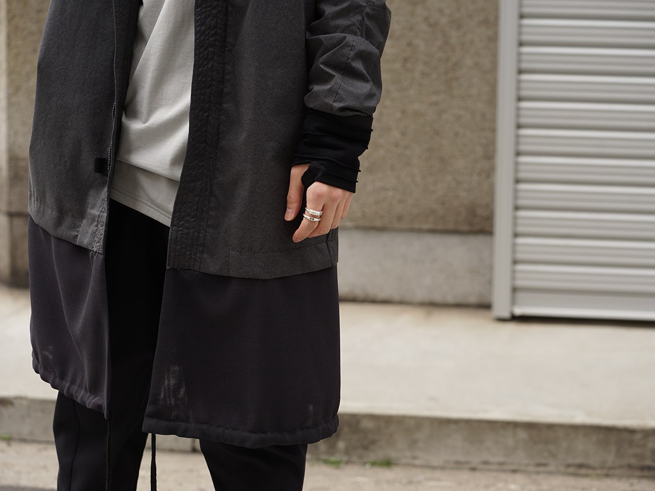 DEVOA 19SS Poplin Reflector Coat Style