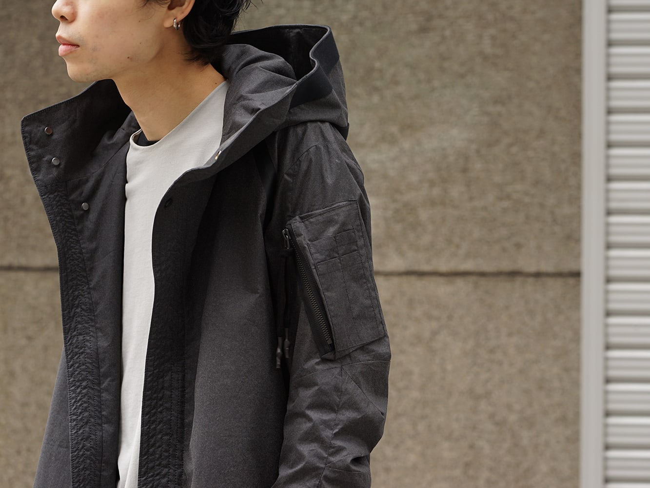 DEVOA 19SS Poplin Reflector Coat Style