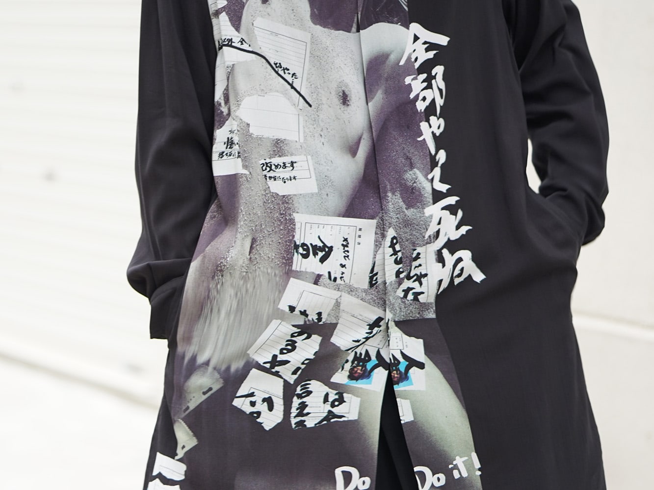 Yohji Yamamoto 19SS Print Blouse Styling