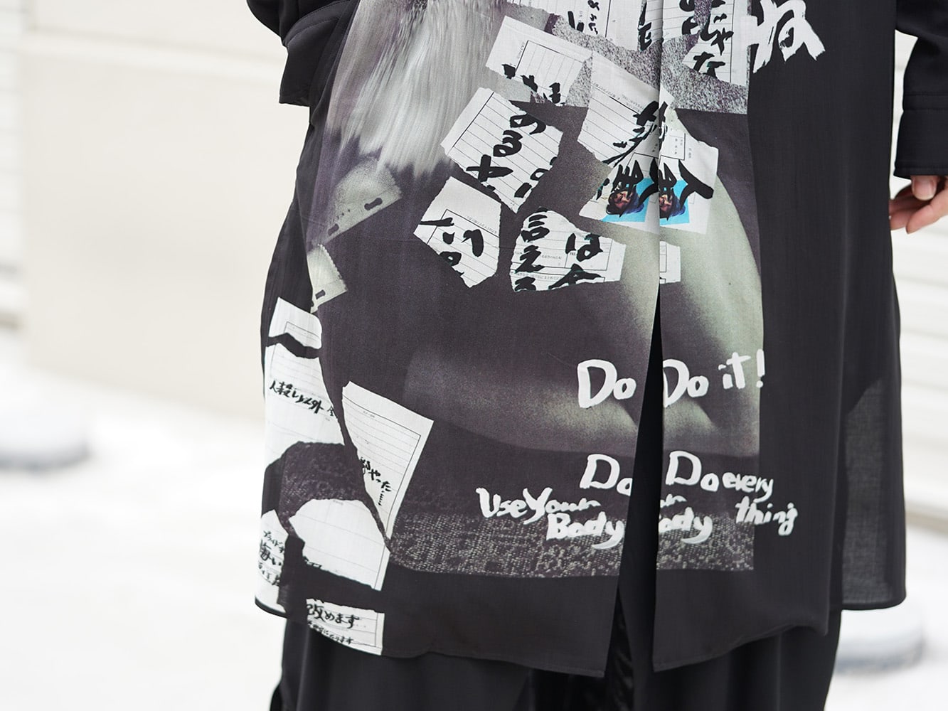 Yohji Yamamoto 19SS Print Blouse Styling