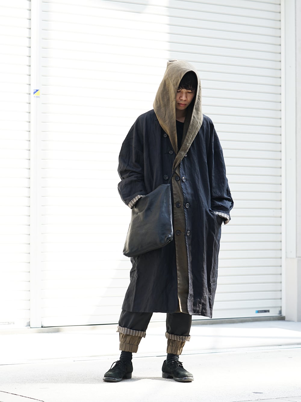 ZIGGY CHEN 19SS Layered Hooded Coat Style-008
