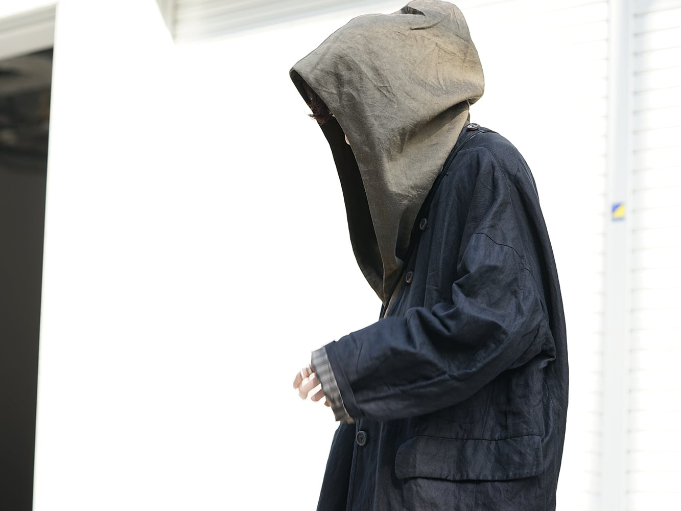 ZIGGY CHEN 19SS Layered Hooded Coat Style-009