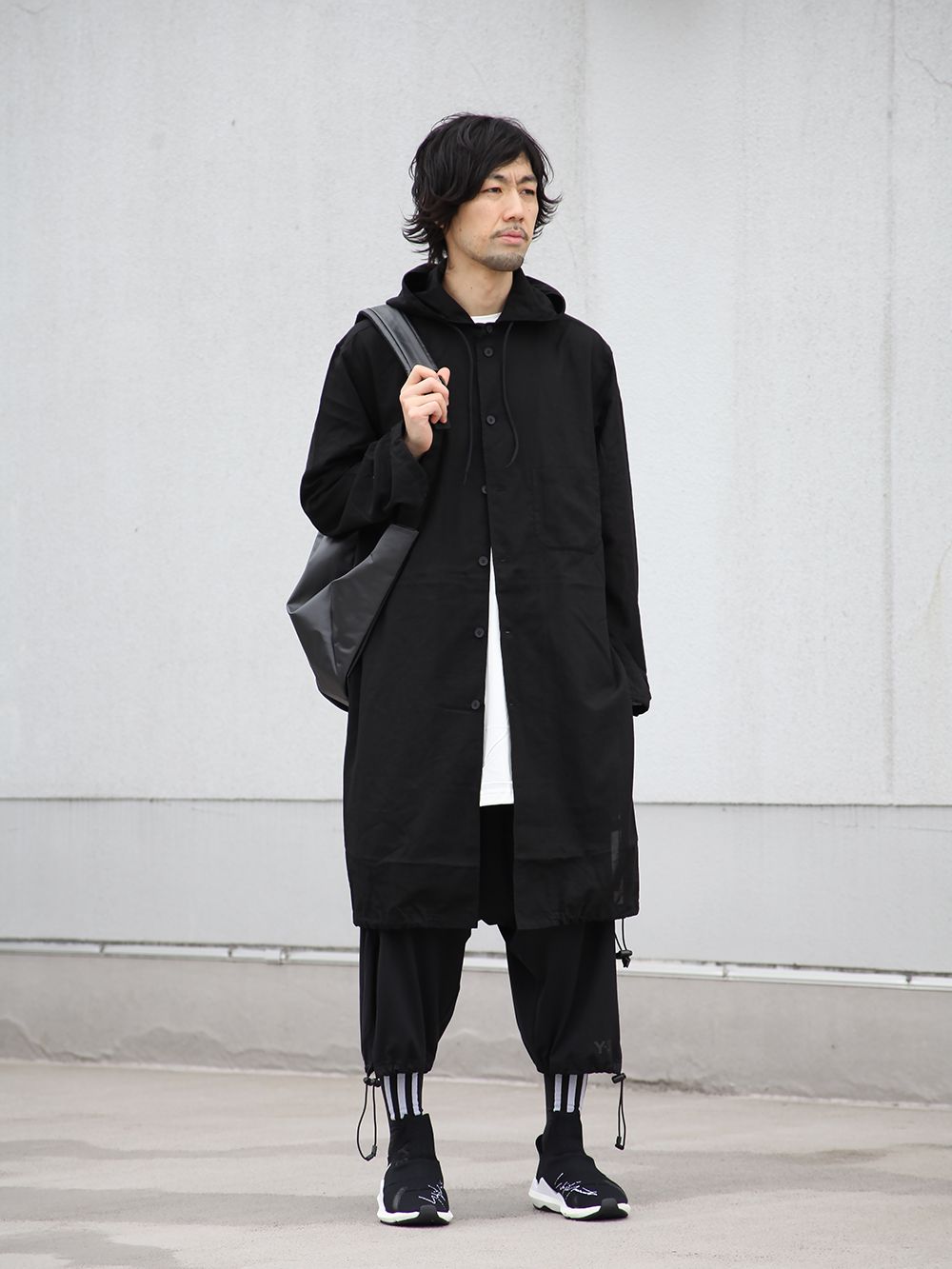 100％の保証 yohji yamamoto Y-3 ジップデザイン ロングシャツ XS 黒 ...