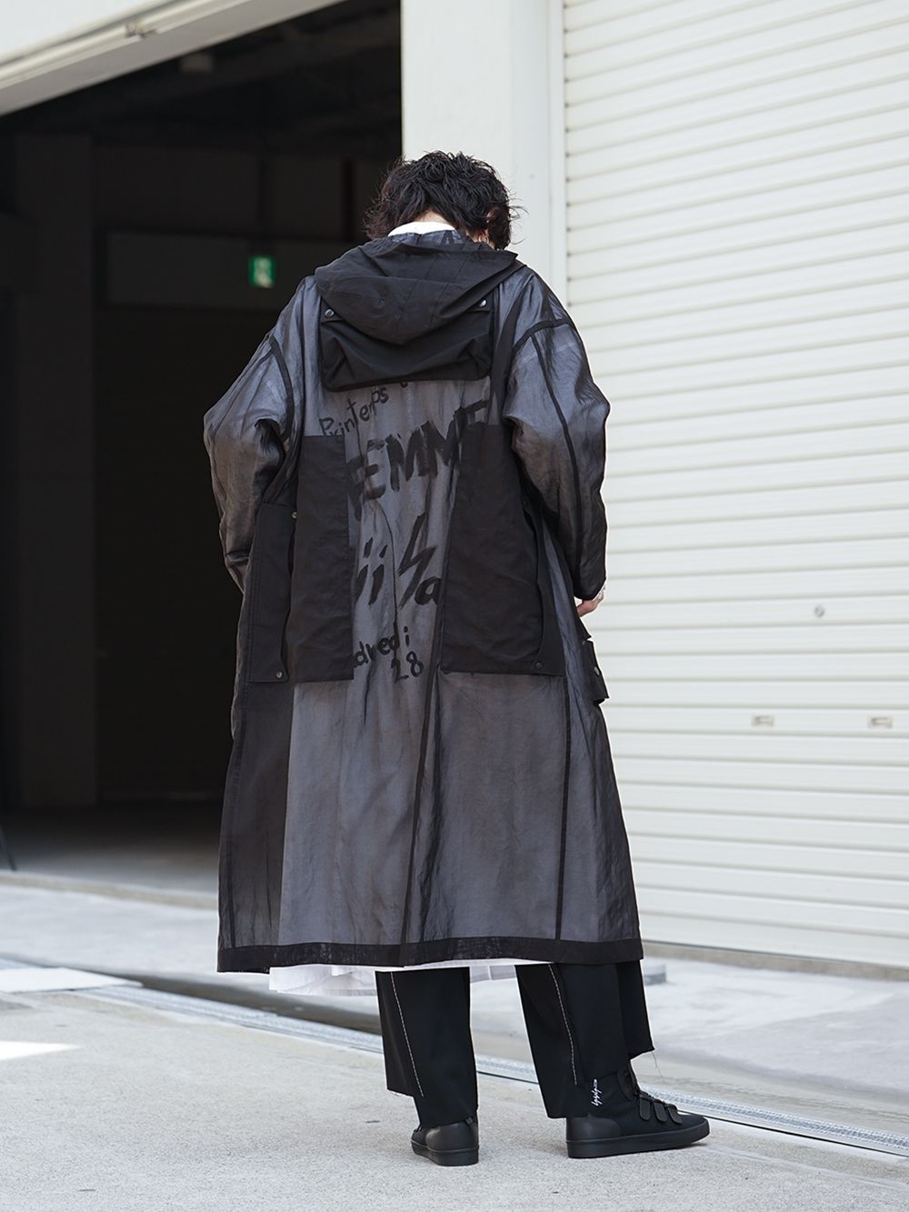 B Yohji Yamamoto - ビーヨウジヤマモト 19SS See-through コート