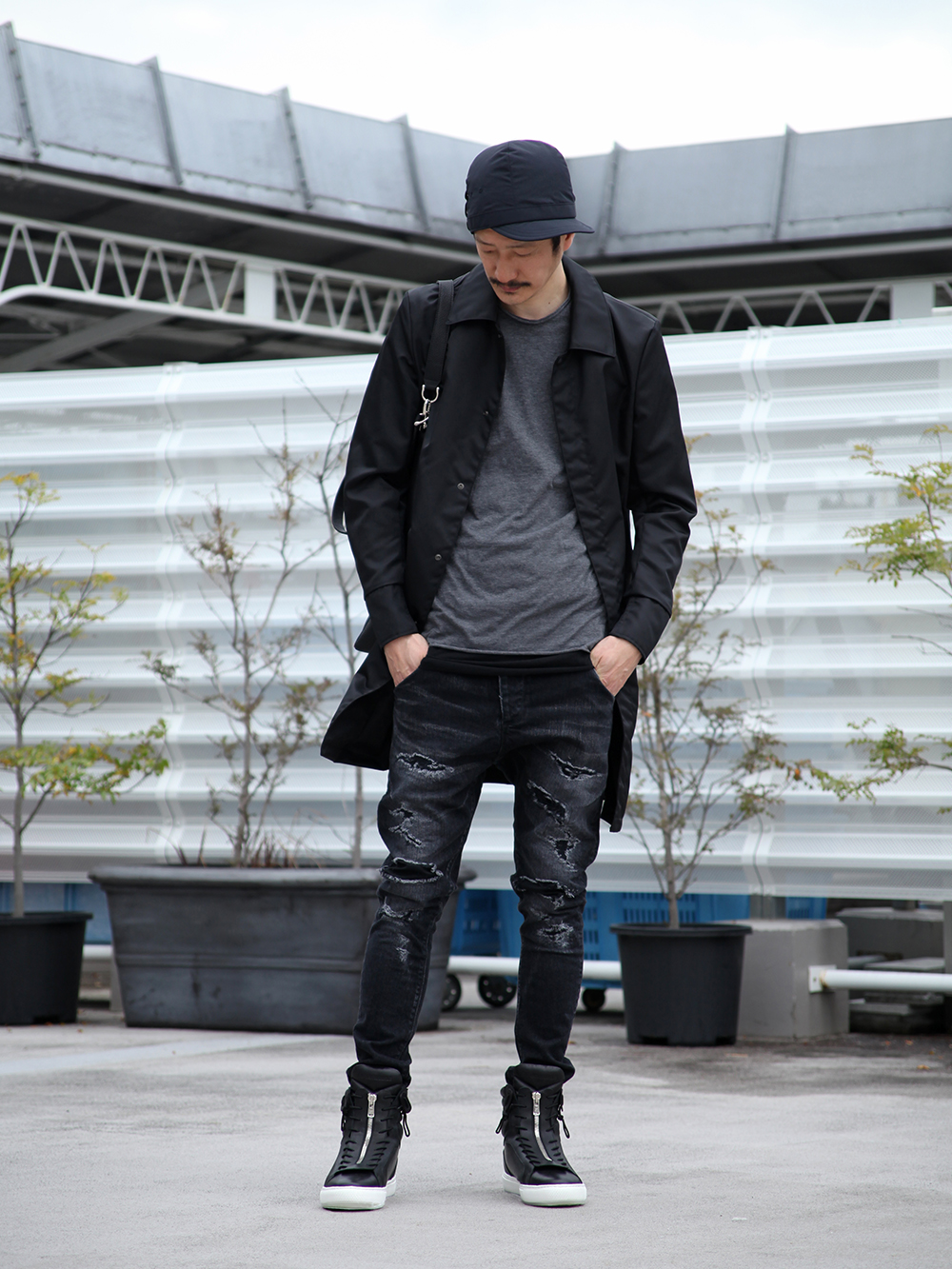 RIPVANWINKLE [ Long Coach Jacket × Crash Denim Pants ] Recommend Style!!! - 4-001