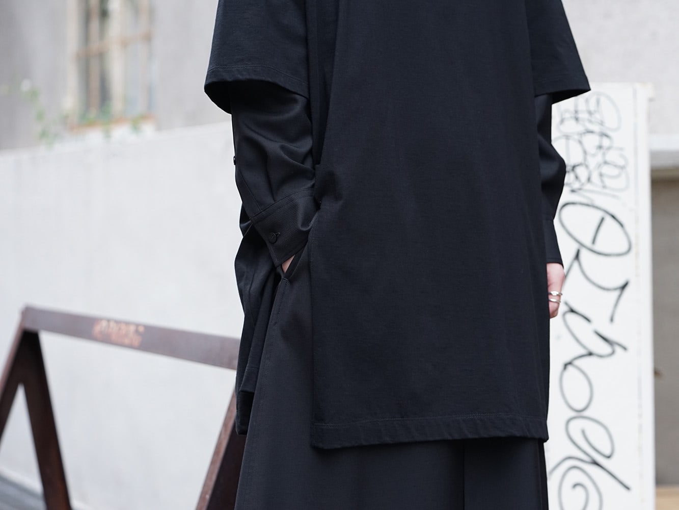 Ground Y 2019SS Black Layered Style