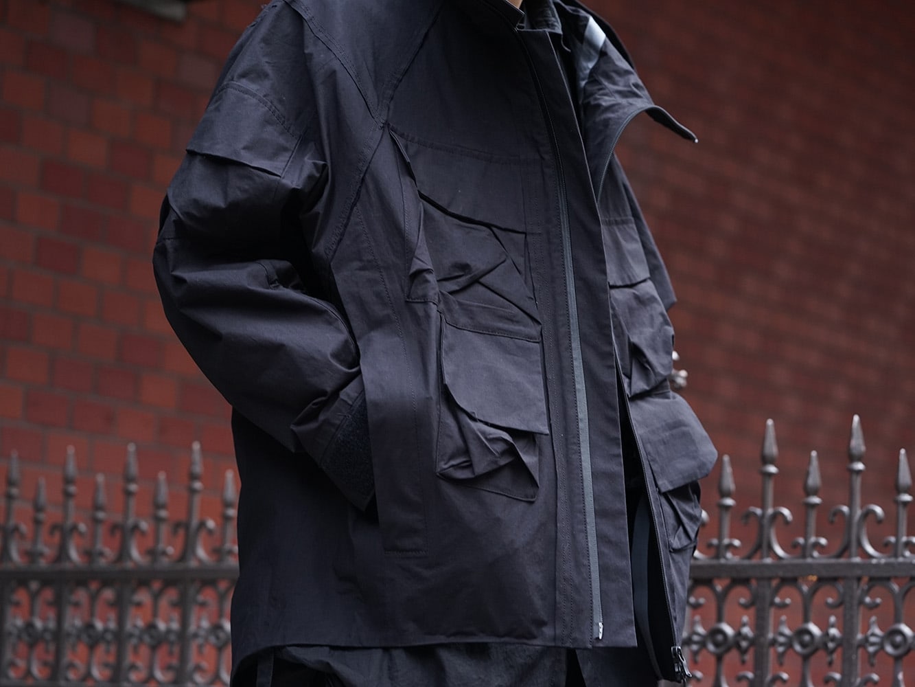 The Viridi-anne 2019SS Dolman sleeve mountain parka Style