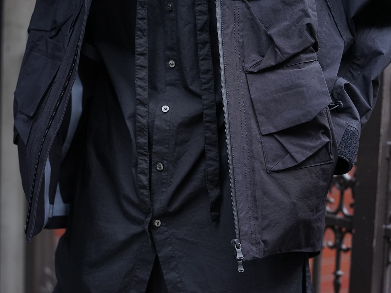 The Viridi-anne 2019SS Dolman sleeve mountain parka Style