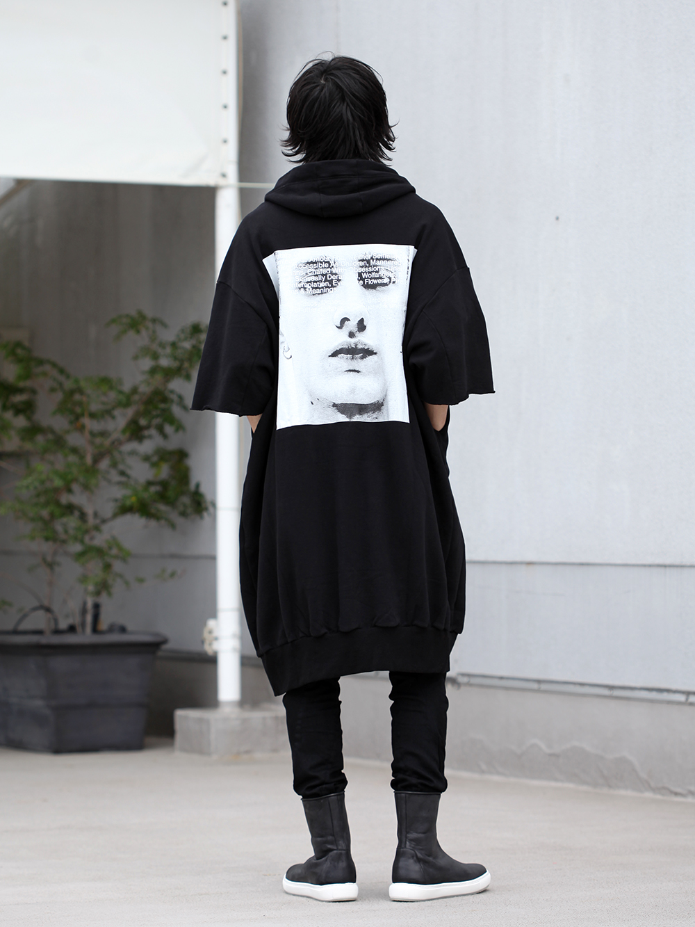 JULIUS 19SS Print Extra Big zip hoodie Style - 1-003