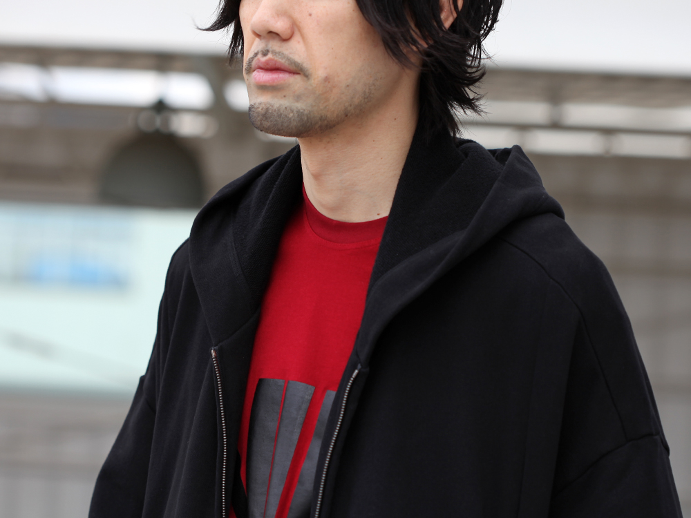 JULIUS 19SS Print Extra Big zip hoodie Style - 2-001