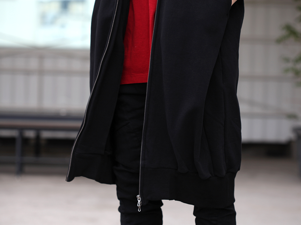 JULIUS 19SS Print Extra Big zip hoodie Style - 2-002