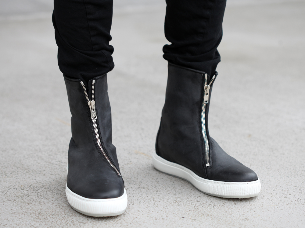 JULIUS 19SS Print Extra Big zip hoodie Style - 3-004