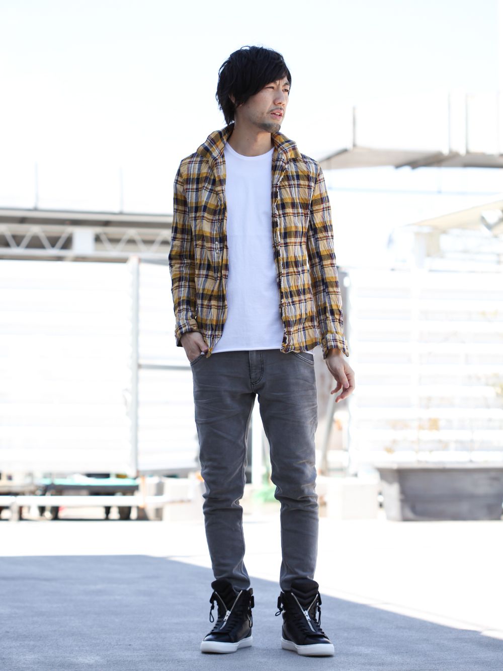 wjk [19SS LINEN&CHECK Hookshirt Styling !!] - FAS-GROUP BLOG 通販