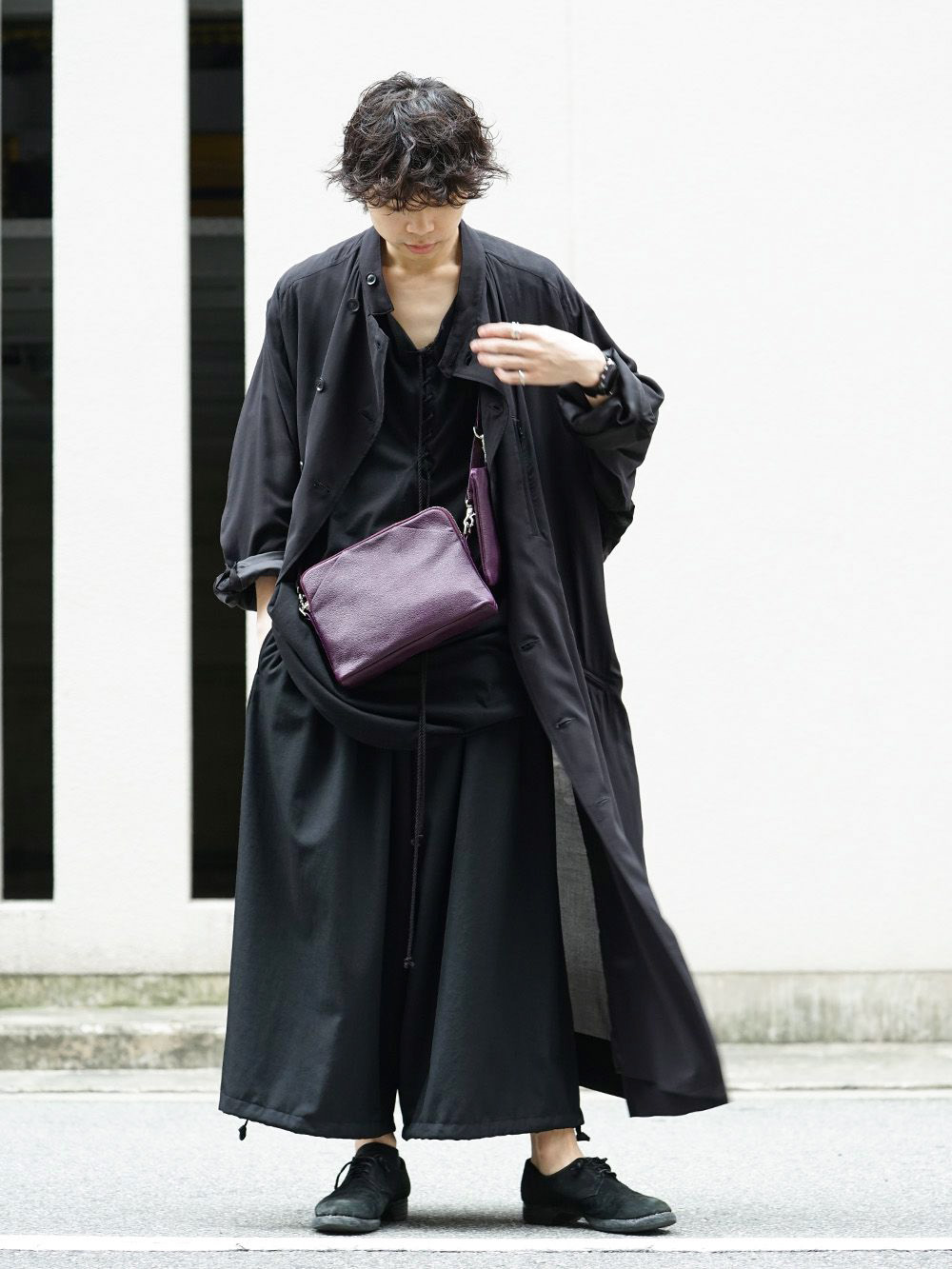 Yohji Yamamoto Purple Insert color Style - FASCINATE BLOG