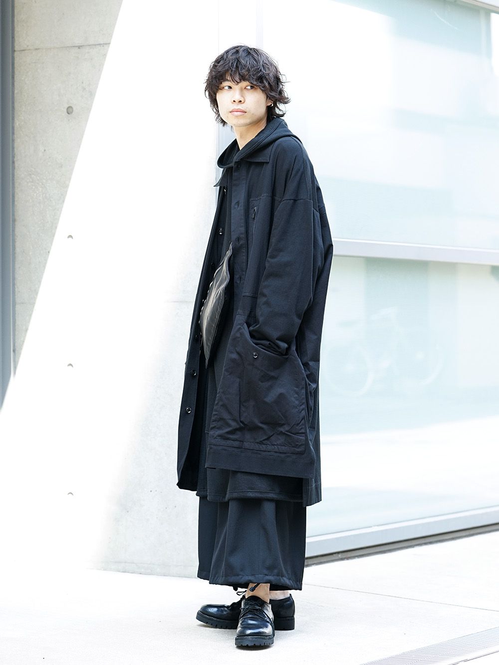 Yohji Yamamoto 19SS String Hem Hoodie Style - 1-002