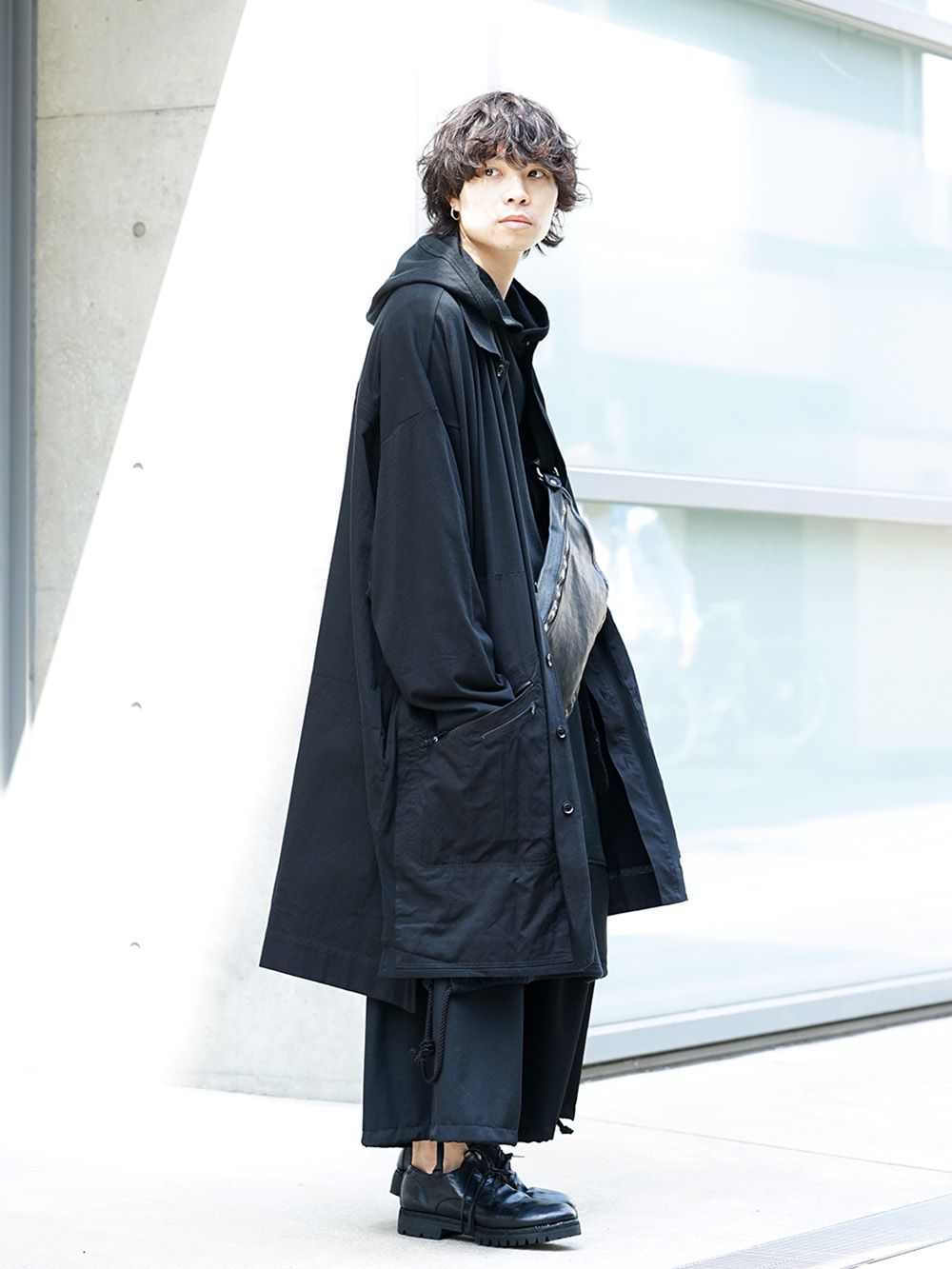 Yohji Yamamoto 19SS String Hem Hoodie Style - 1-003
