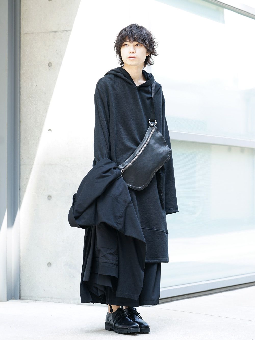 Yohji Yamamoto 19SS String Hem Hoodie Style - FASCINATE BLOG