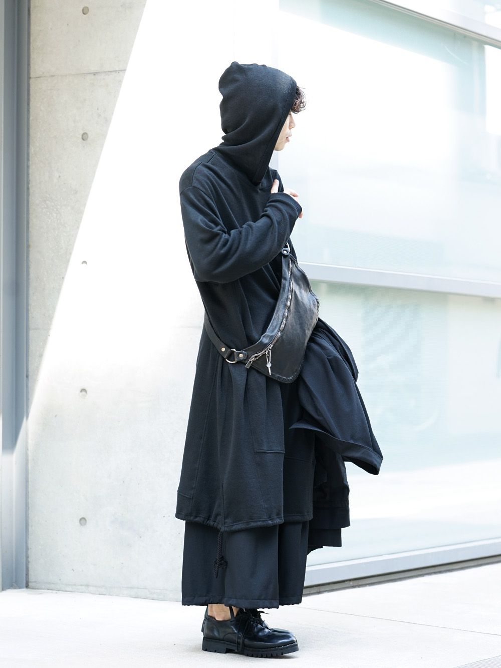 Yohji Yamamoto 19SS String Hem Hoodie Style - 3-004