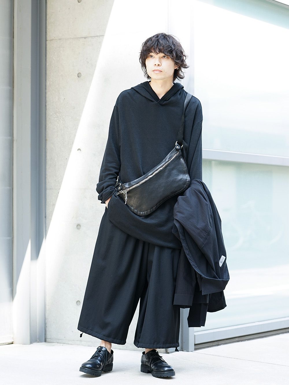 Yohji Yamamoto 19SS String Hem Hoodie Style - 5-001