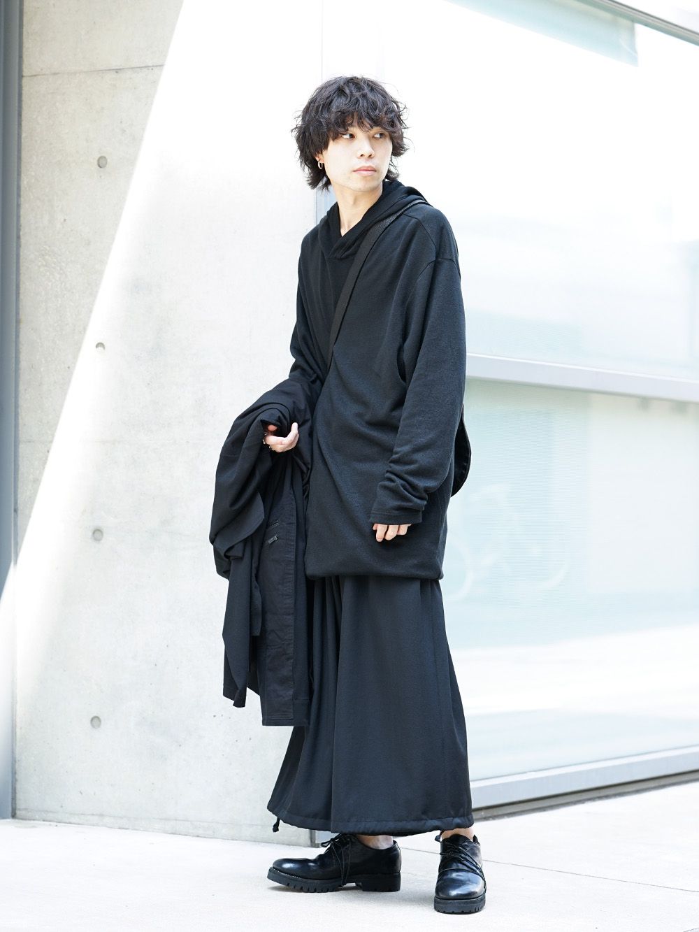 Yohji Yamamoto 19SS String Hem Hoodie Style - 5-002