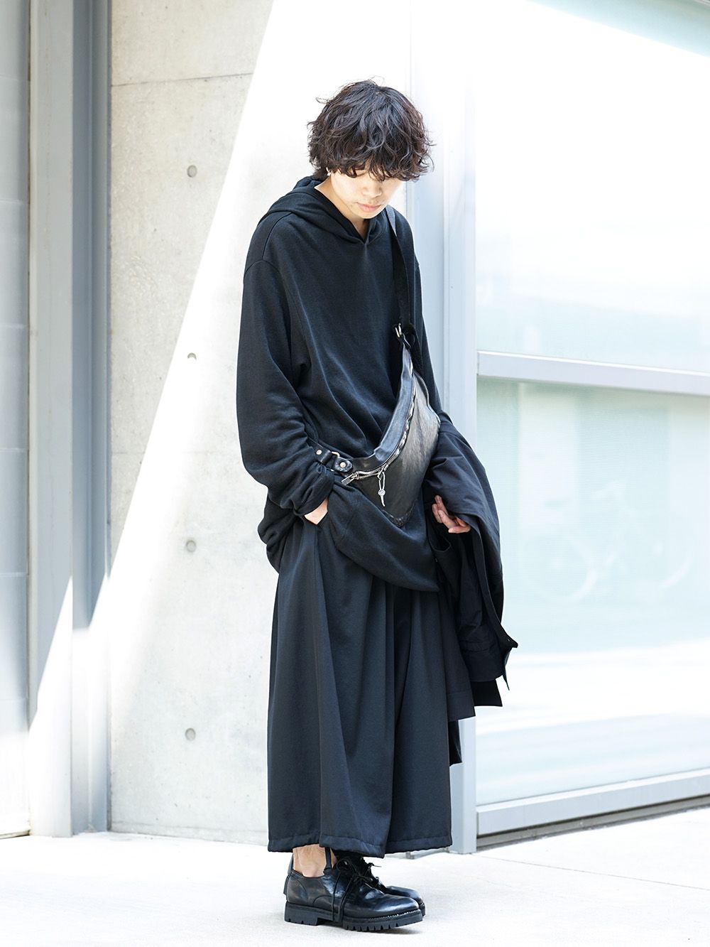Yohji Yamamoto 19SS String Hem Hoodie Style - 5-003